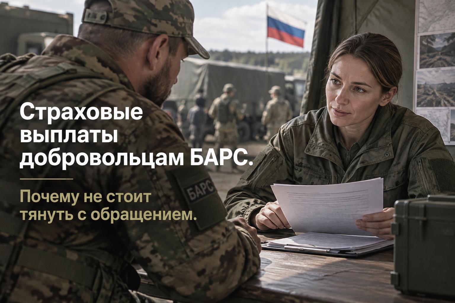 Страховые выплаты добровольцам БАРС. Почему не стоит тянуть с обращением