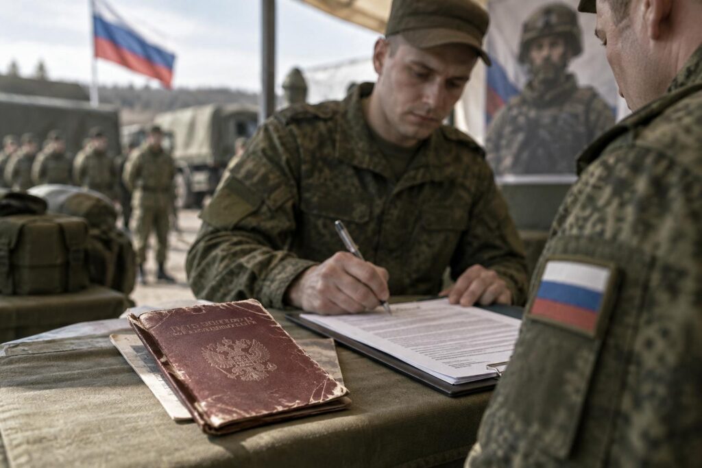 Просроченный паспорт и контракт на службу