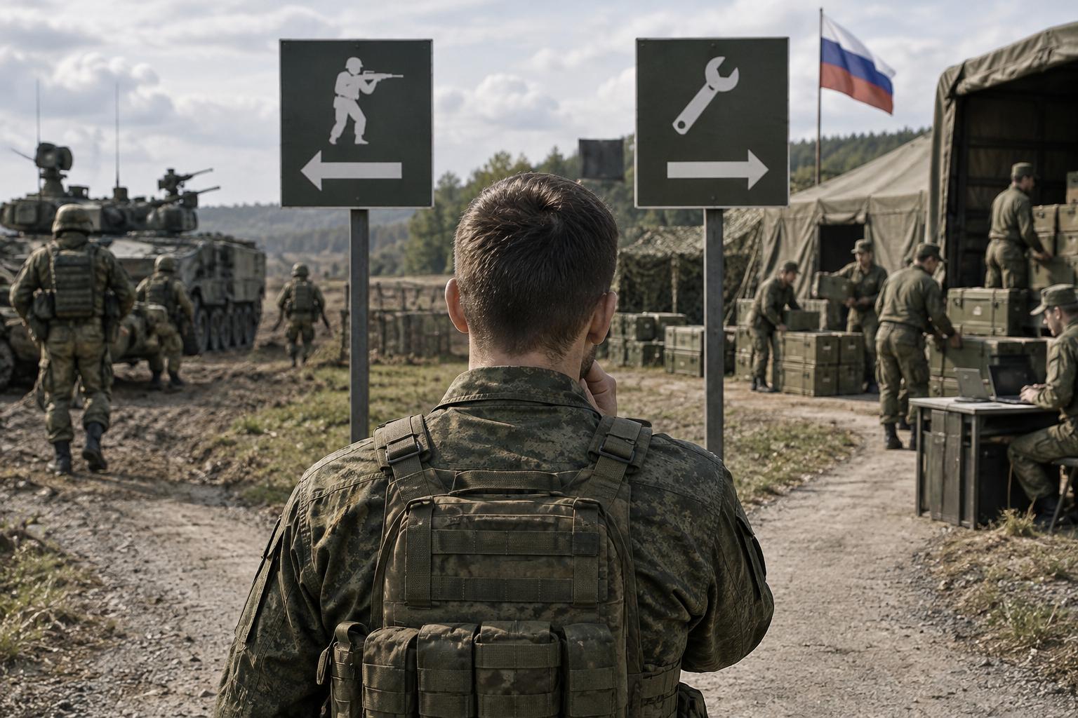 Как выбирают между боевой и тыловой должностью